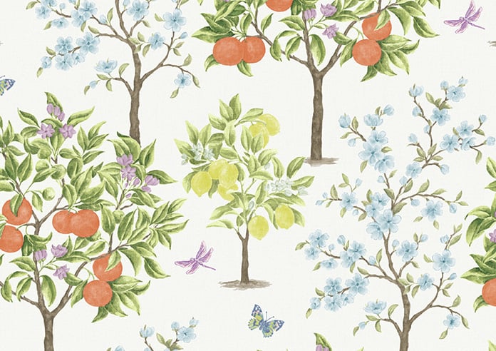 Lemon Grove, Blossom - Motorised Roman Blind - Image 7